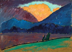 ムルナウの夏の夜、1908～1909年。