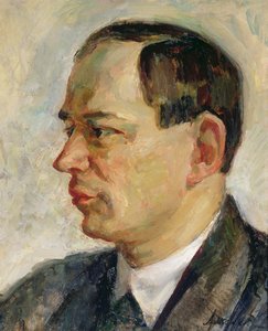 Vissarion Shebalinの肖像（1902-63）1933年（キャンバスに油彩） 作： Alexei Nikolayevich Arzhenikov