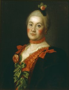 伯爵夫人タティアナアレクセイエヴナトルベツカヤの肖像、1761年 作： Alexei Petrovich Antropov