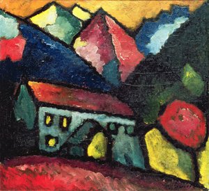 山の家、1912年 作： Alexej von Jawlensky