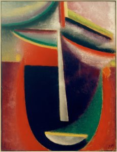 アブストラクトヘッド：ミステリー 作： Alexej von Jawlensky
