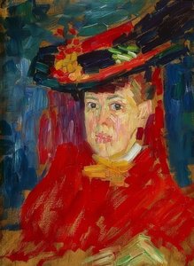 マリアンヌ・フォン・ウェレフキンの肖像。 1906年頃 作： Alexej von Jawlensky