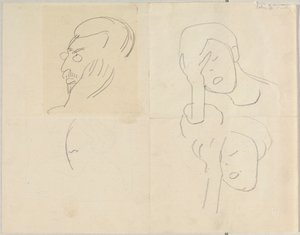 Bildnisskizze カンディンスキー 作： Alexej von Jawlensky