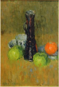 ブルーのポットに青りんご 作： Alexej von Jawlensky