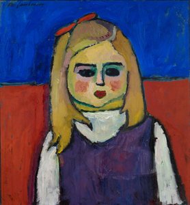 子供、1909年頃（段ボールのテンペラに油彩） 作： Alexej von Jawlensky