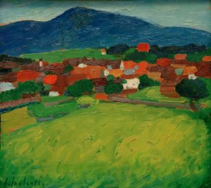 ヴィレッジ・ムルナウ 作： Alexej von Jawlensky