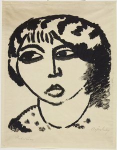 女性の頭 作： Alexej von Jawlensky