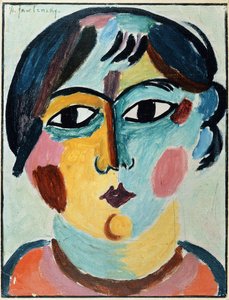 少女の頭; 作： Alexej von Jawlensky