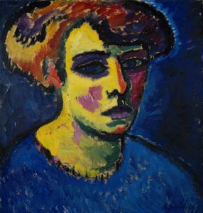 女性の頭、1911 作： Alexej von Jawlensky