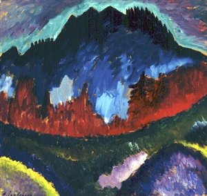 オーベルストドルフ近郊の風景 作： Alexej von Jawlensky