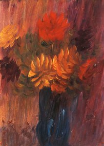 大きな静物：赤と黄色のダリア。 Great Still Life：Red and Yellow Dahlias、1937