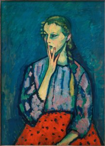 少女の肖像」1909年 作： Alexej von Jawlensky