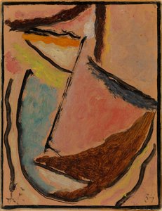 瞑想の小さな抽象的な頭、1934 作： Alexej von Jawlensky