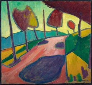 ムルナウの風景 作： Alexej von Jawlensky
