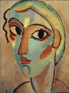 ミスティックヘッド：女の子の頭（半面 作： Alexej von Jawlensky