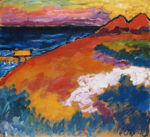 バルト海;バルト海で、1911 作： Alexej von Jawlensky