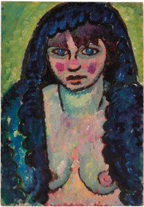 女性の肖像、1912年 作： Alexej von Jawlensky