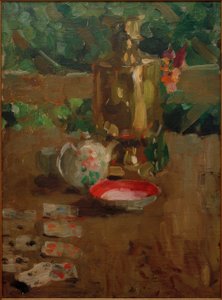 サモワールのある静物 作： Alexej von Jawlensky