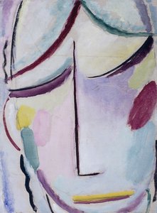 救世主の顔; Heilandsgesicht、c.1921 作： Alexej von Jawlensky