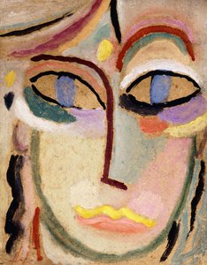 女性の頭、1922年頃 作： Alexej von Jawlensky