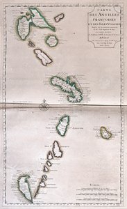 アンティル・フランチェージとその近海諸島 - by A 作： Alexis Hubert Jaillot