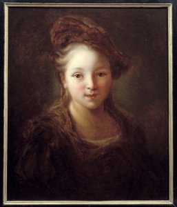 若い女の子の肖像画。 Alexis Grimou (1680-1740) の絵画、1720 年頃。 アミアン、ピカルディ美術館 - 若い女の子の肖像画。 Jean Alexis Grimou (1680-1740) の絵画、1720 年頃。 ピカルディ美術館、アミアン、フランス 作： Alexis Grimoux