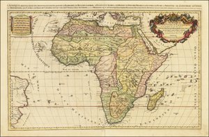 アレクシス・ユベール・ジャイヨによる1692年のアフリカ地図