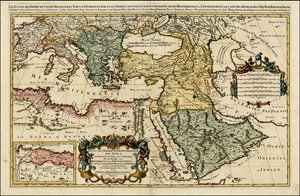1692年、ユベール・ジャイヨによるヨーロッパ、アジア、アフリカにおけるトルコ帝国の地図