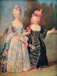 「マドモアゼル・ド・ベティジーと彼女の兄弟」、c1715、1911 作： Alexis Simon Belle