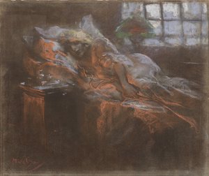 夢。 作： Alfons Marie Mucha