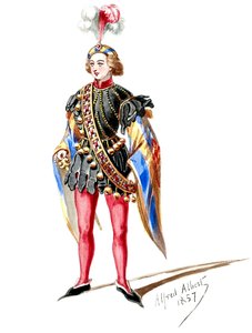 Halévy - La magicienne - 衣装モデル: Alfred Albert - 09.ページ8人のエキストラ（レタッチ）