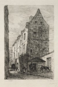 白の女王として知られる家、Rue de Marmousets 作： Alfred Alexandre Delauney