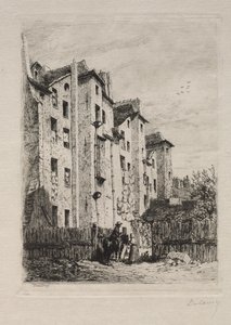 家屋、Rue de Lyonnais 作： Alfred Alexandre Delauney
