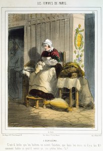 レファムドゥパリ出身のオイスターセラー、1841-42 作： Alfred Andre Geniole