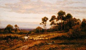A Surrey Pasture（油彩・キャンバス） 作： Alfred Augustus Glendening