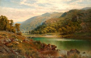 Llyn Mymbyr、Capel Curig、1882 作： Alfred Augustus Glendening