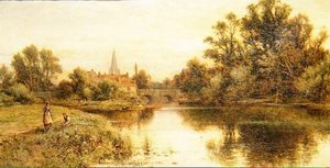 マーロウのテムズ川 作： Alfred Augustus Glendening
