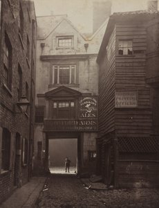 1875年、ワーウィック・レーンのオックスフォード・アームズ（写真） 作： アルフレッド＆ブール ジョン・ブール