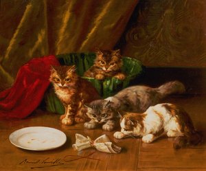 ペーパーマウス（キャンバスに油彩） 作： Alfred Brunel de Neuville
