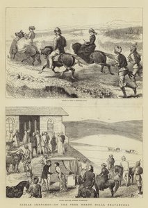 TravancoreのPeer Merde HillsにあるIndian Sketches 作： Alfred Chantrey Corbould