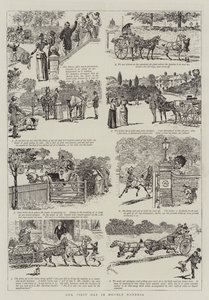 ダブルハーネスの最初の日 作： Alfred Chantrey Corbould