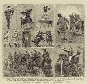 農業ホールでの軍事トーナメント 作： Alfred Chantrey Corbould