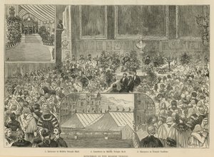 王立高等法院：中央寺院での昼食会 作： Alfred Chantrey Corbould