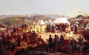 アルジェリアの征服：1854年にカビリアからフランス元帥ランドン（1795-1871）に降伏したベニラテン族