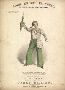 サワークラウトの別れ、またはドイツ人のファーターランドへの帰還 作： Alfred Concanen