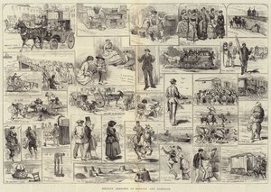 マーゲートとラムスゲートでのホリデースケッチ 作： Alfred Courbould
