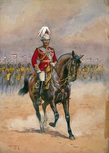 皇帝陛下、1910年、パブGFマクマン少佐による「インドの軍隊」のイラスト。 1911年 作： Alfred Crowdy Lovett
