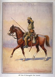 第31のコンノート公爵自身のランサー、ダファダール、デカーニマハッタの兵士、1911年に公開されたGFマクマン少佐による「インドの軍隊」のイラスト 作： Alfred Crowdy Lovett