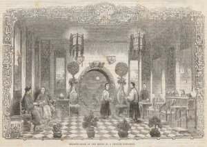 中国の貴族の家の応接室 作： Alfred Crowquill