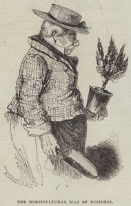 園芸のビジネスマン 作： Alfred Crowquill